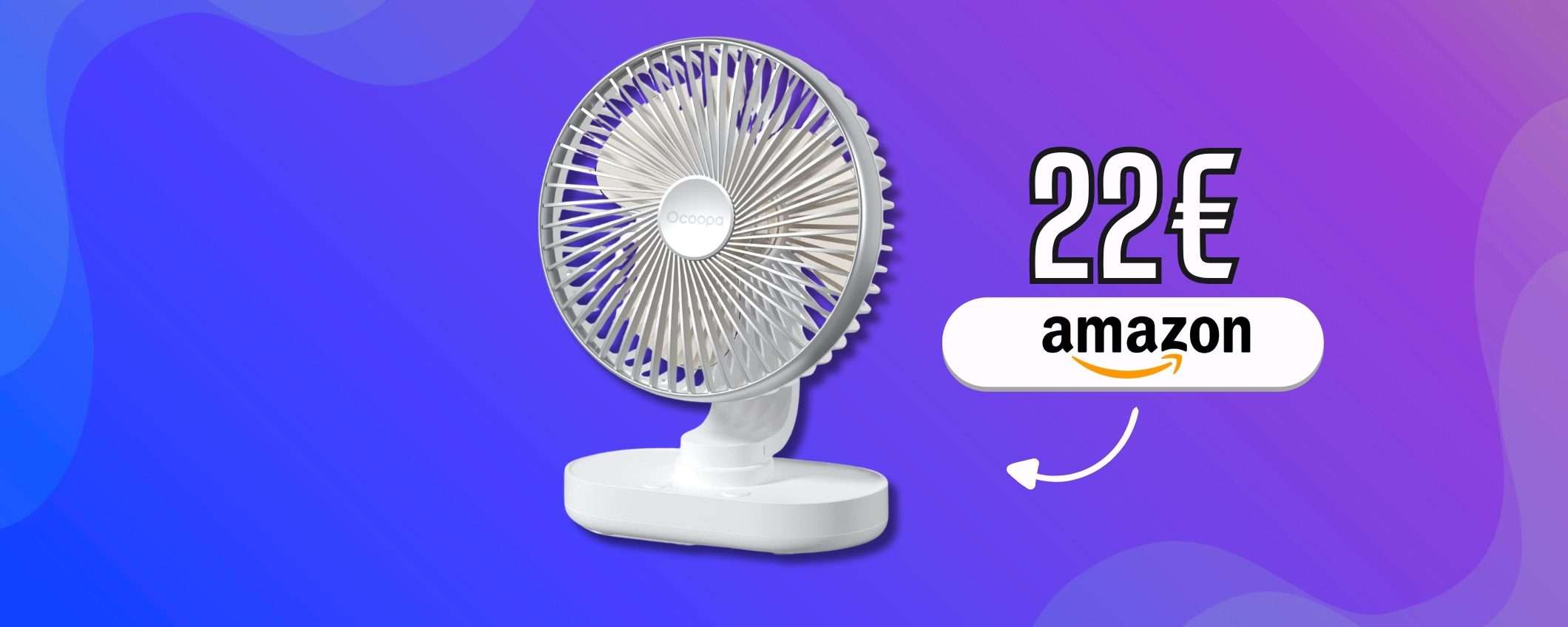 Ventilatore da tavolo a 22€, preparati al caldo con questa soluzione Ventilatore da tavolo a 22€, preparati al caldo con questa soluzione