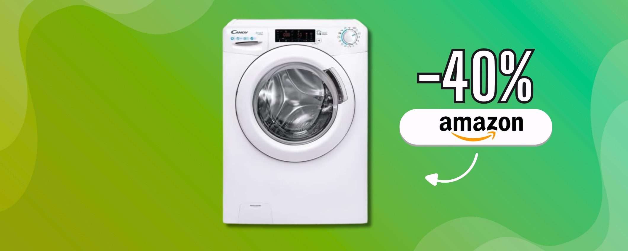 Candy Smart Lavatrice 9kg scontata di 200€ è l'occasione (Classe A) Candy Smart Lavatrice 9kg scontata di 200€ è l'occasione (Classe A)