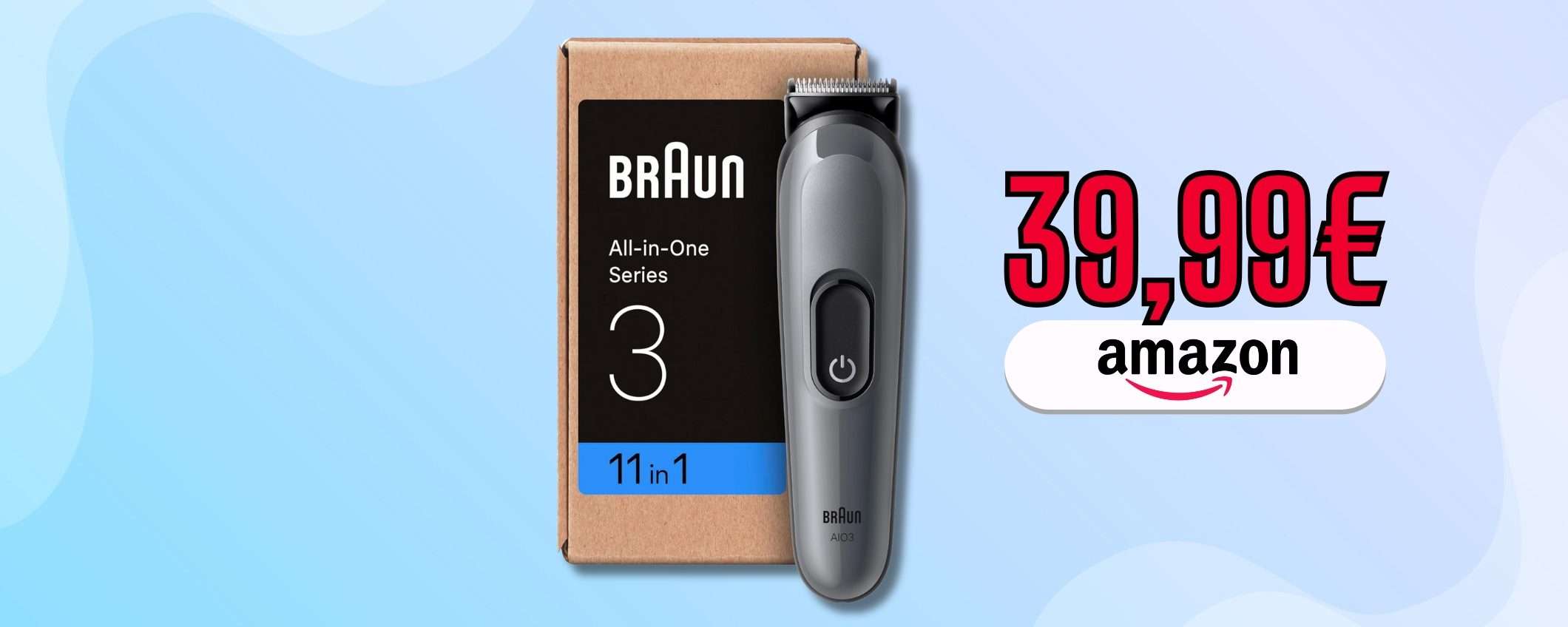 Braun All-In-One Series 3 per barba e capelli curati, prezzo TAGLIATO Braun All-In-One Series 3 per barba e capelli curati, prezzo TAGLIATO