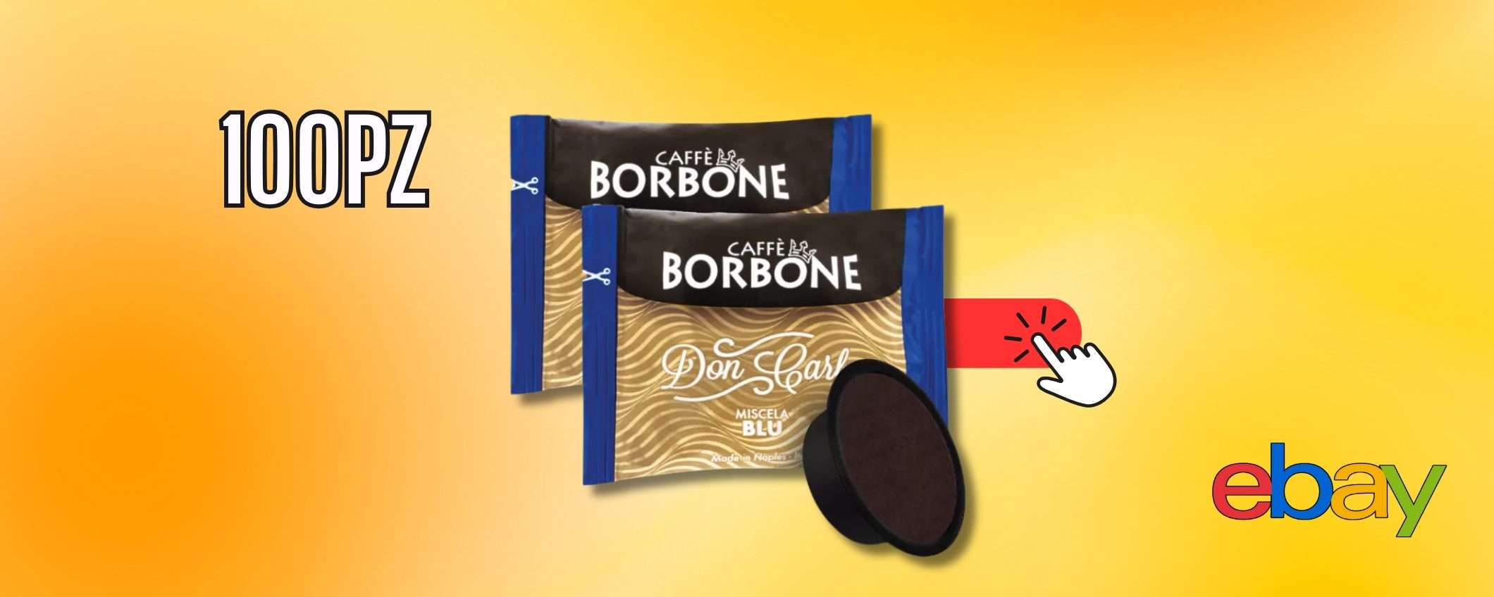 Offerta Caffè Borbone Don Carlo: 100 capsule a prezzo speciale, fai scorta Offerta Caffè Borbone Don Carlo: 100 capsule a prezzo speciale, fai scorta