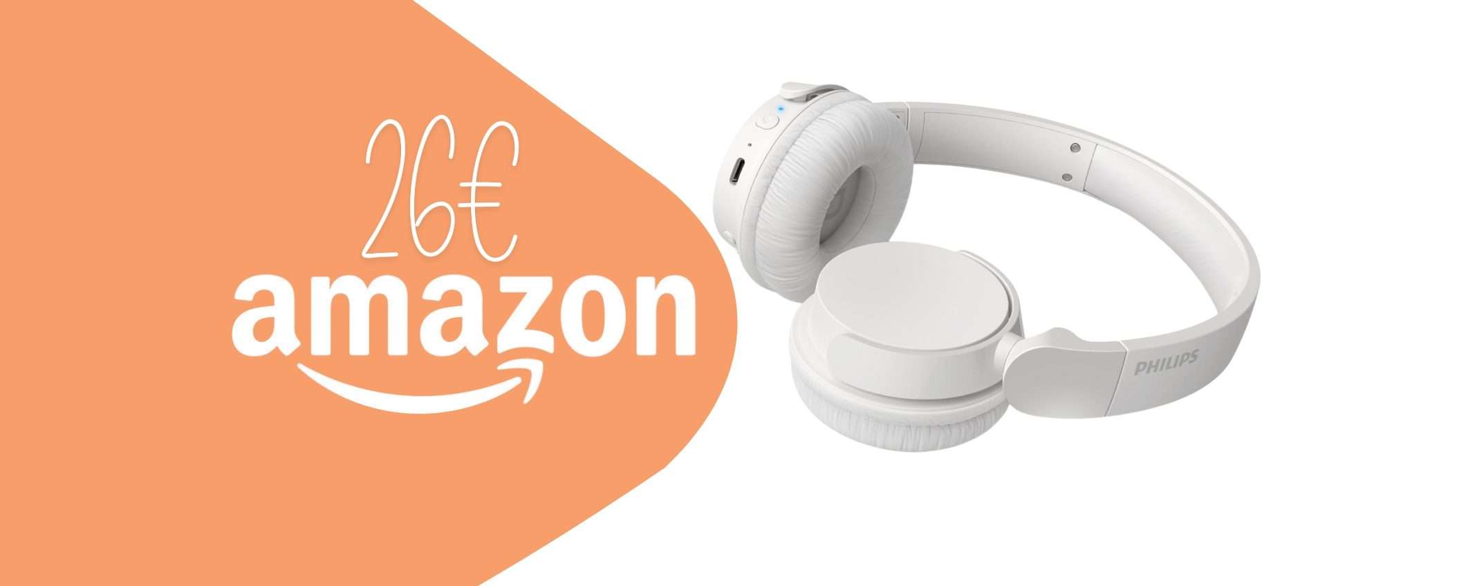 Cuffie wireless PHILIPS con audio immersivo fino a 55 ore a PREZZO STRACCIATO Cuffie wireless PHILIPS con audio immersivo fino a 55 ore a PREZZO STRACCIATO