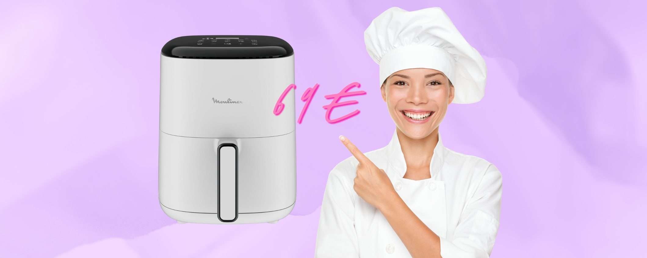 L'elegantissima e super compatta friggitrice ad aria Moulinex da 3L oggi a 69€ L'elegantissima e super compatta friggitrice ad aria Moulinex da 3L oggi a 69€