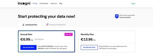 incogni offerta 6,99 euro offerta aprile