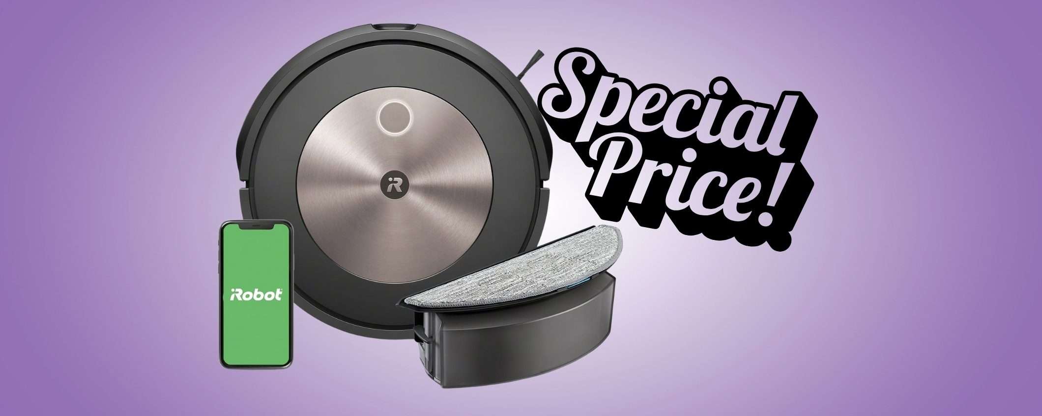 iRobot Roomba Combo j5: aspira, lava e mappa le stanze, ora a MENO della METÀ