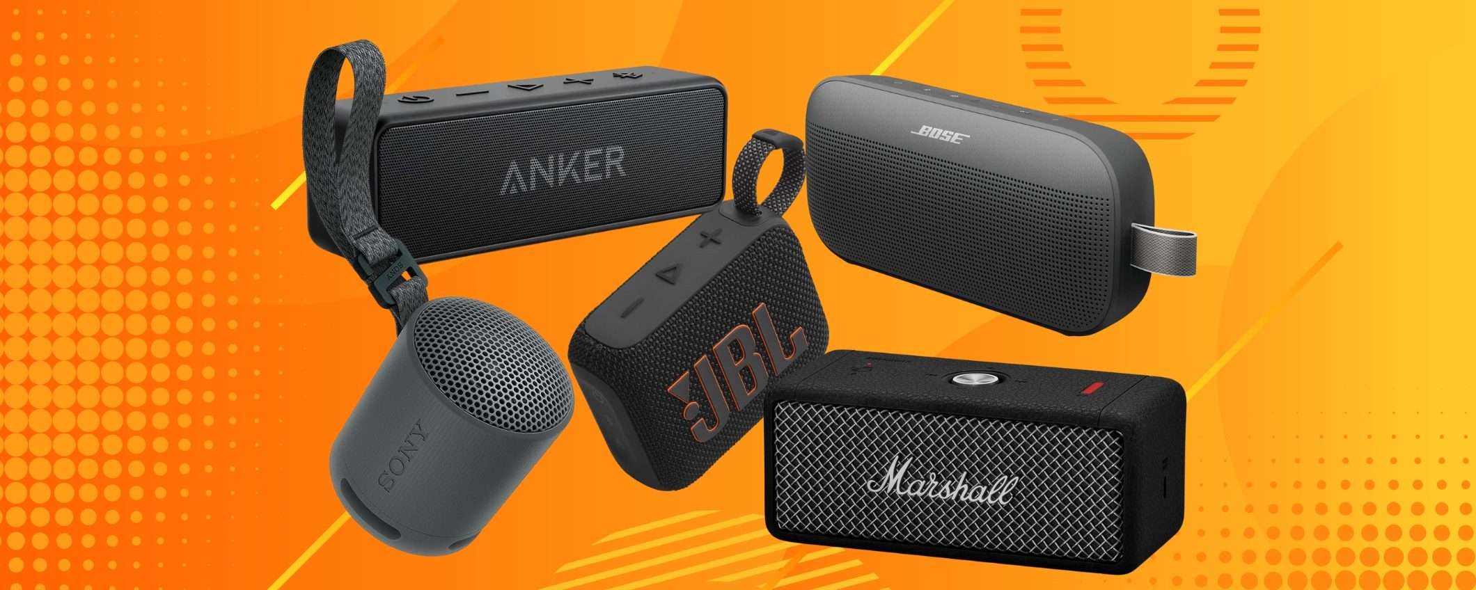 JBL, Sony, Marshall e Bose: le migliori casse Bluetooth in OFFERTA su Amazon JBL, Sony, Marshall e Bose: le migliori casse Bluetooth in OFFERTA su Amazon