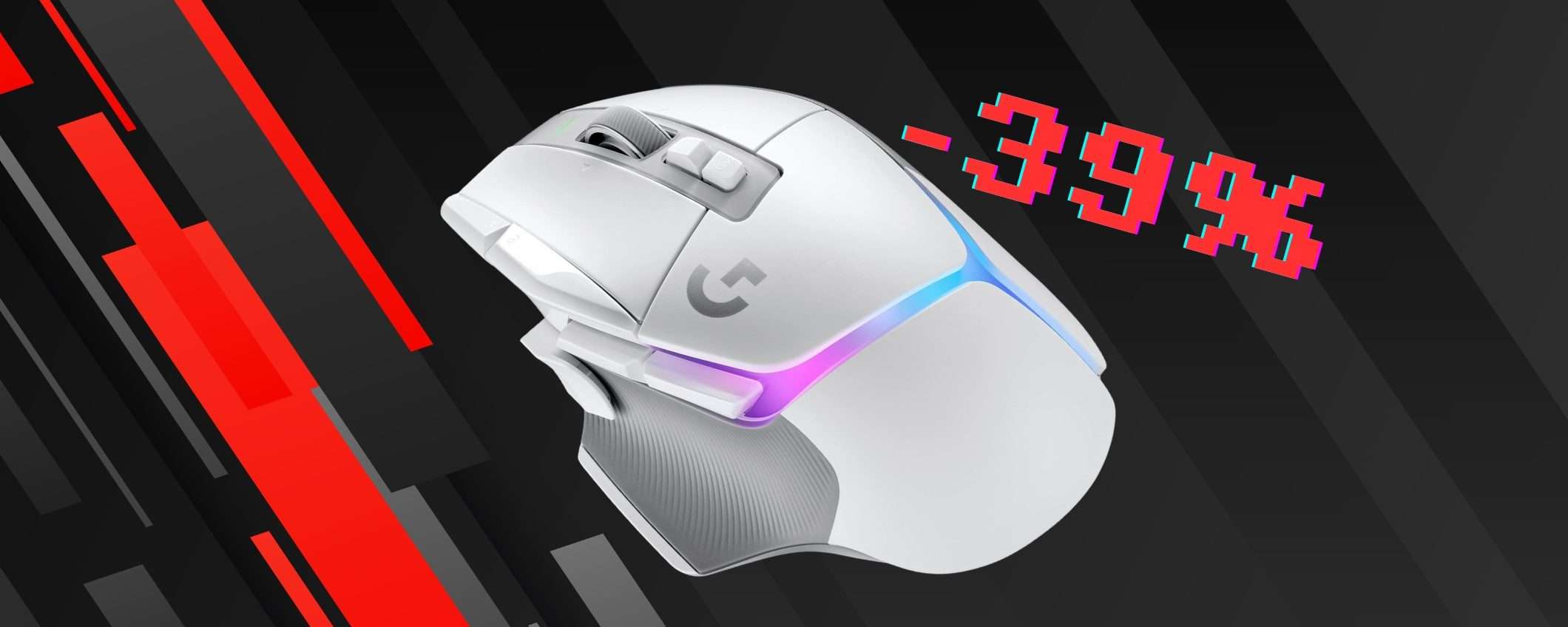 Logitech G G502 X PLUS: mouse gaming wireless con sensore HERO 25K (-39%) Logitech G G502 X PLUS: mouse gaming wireless con sensore HERO 25K (-39%)