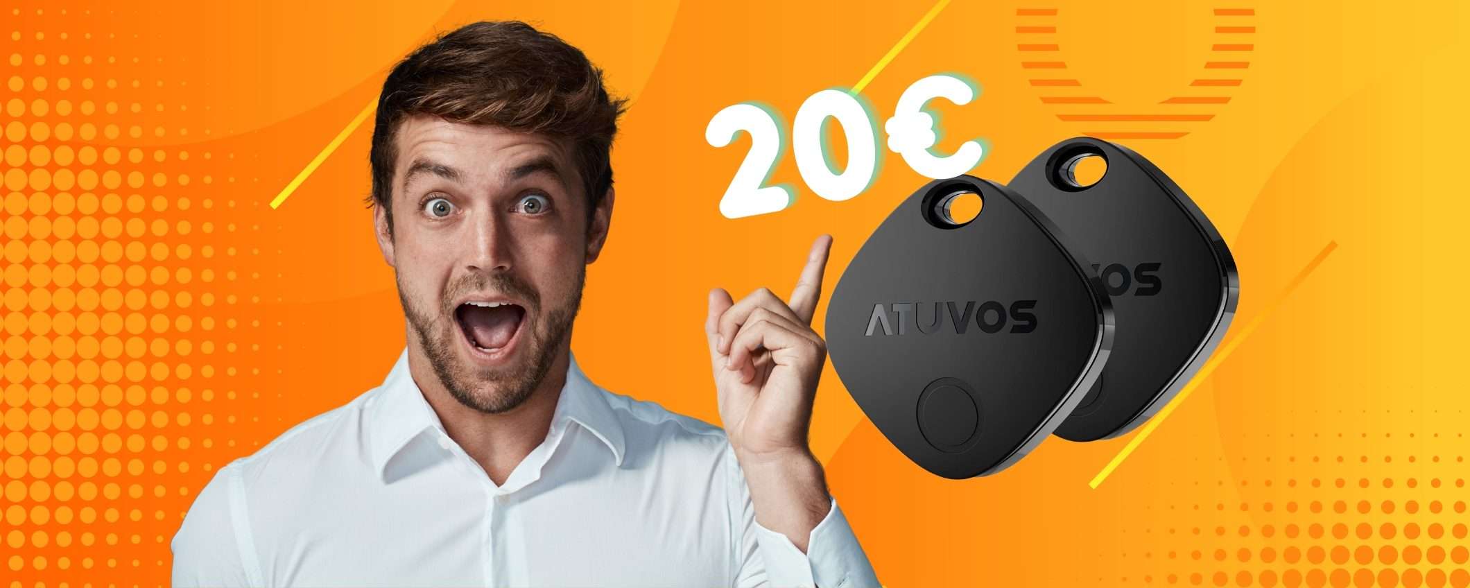 Mai più oggetti smarriti con ATUVOS Smart Air Tracker Tag, 2 localizzatori a 20€ Mai più oggetti smarriti con ATUVOS Smart Air Tracker Tag, 2 localizzatori a 20€