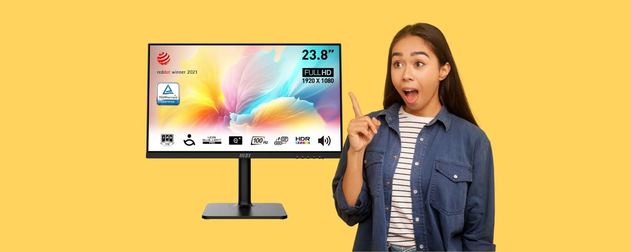 OFFERTA a TEMPO per il monitor MSI Modern da 23,8