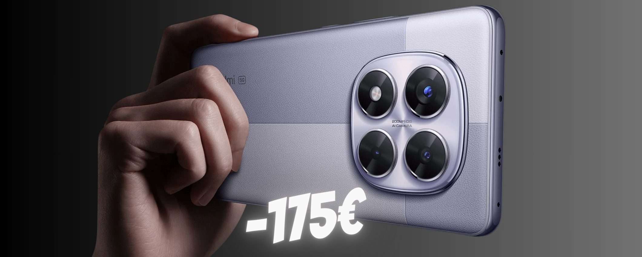 Redmi Note 14 Pro 5G con fotocamera da 200MP in SCONTO di oltre 175€ Redmi Note 14 Pro 5G con fotocamera da 200MP in SCONTO di oltre 175€