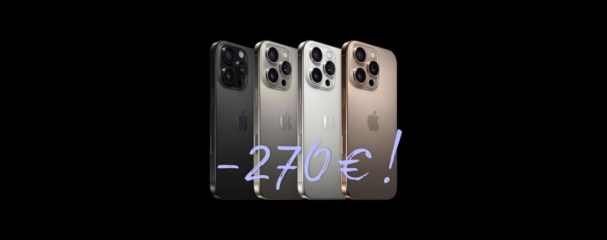 Risparmia 270€ acquistando iPhone 16 Pro 256GB su eBay Risparmia 270€ acquistando iPhone 16 Pro 256GB su eBay