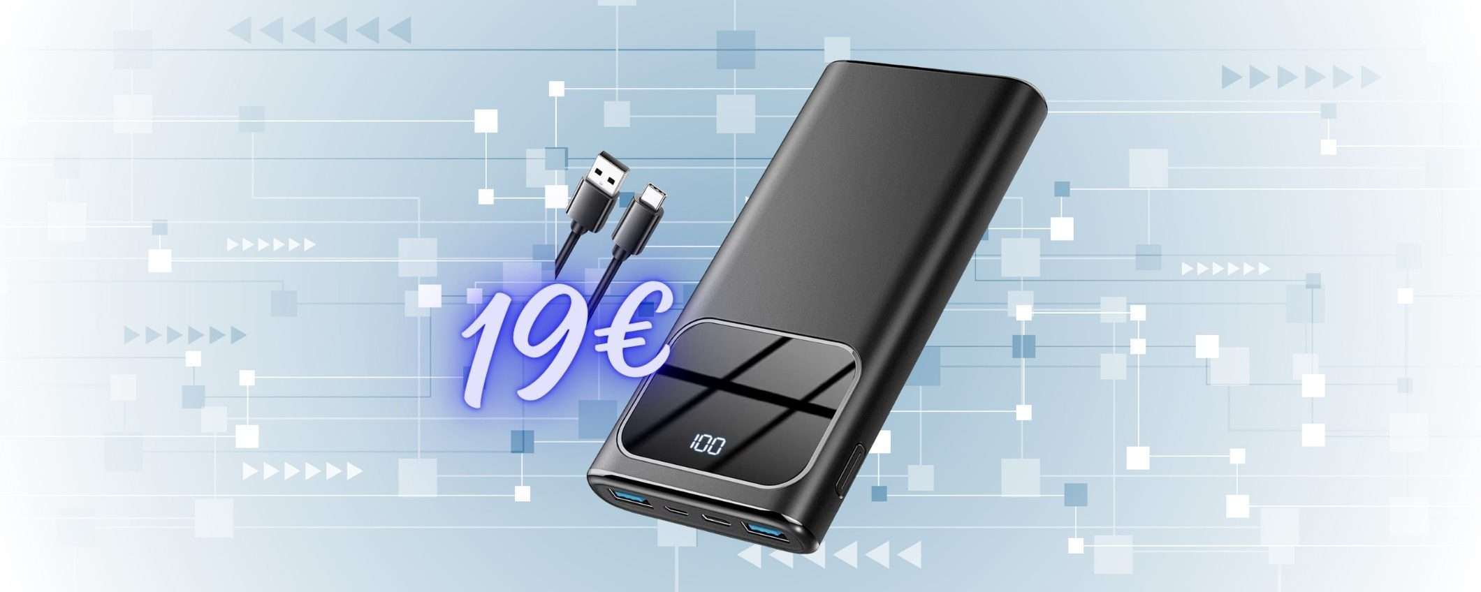Solo 19€ per ricaricare tutti i device con questo potente Power Bank in offerta Solo 19€ per ricaricare tutti i device con questo potente Power Bank in offerta
