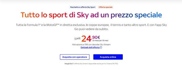 sport sky offerta