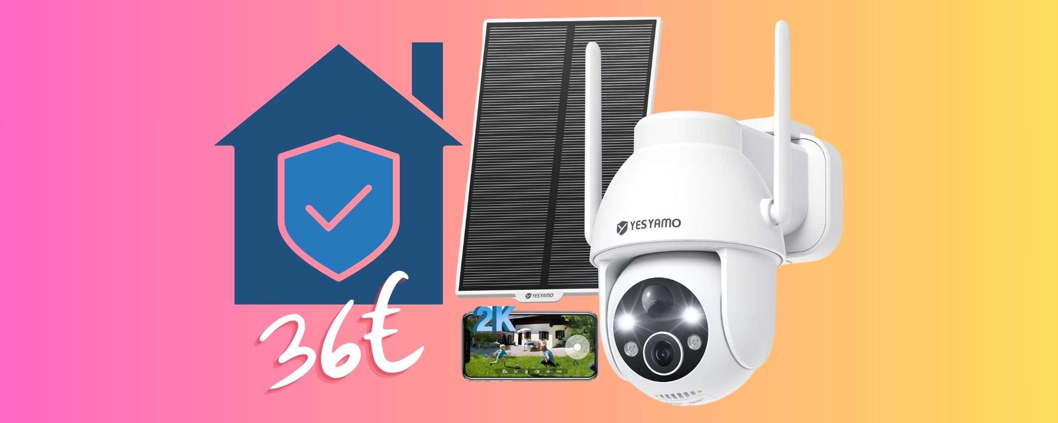 Videocamera WiFi con pannello solare: soluzione IMPERDIBILE per una casa sicura Videocamera WiFi con pannello solare: soluzione IMPERDIBILE per una casa sicura