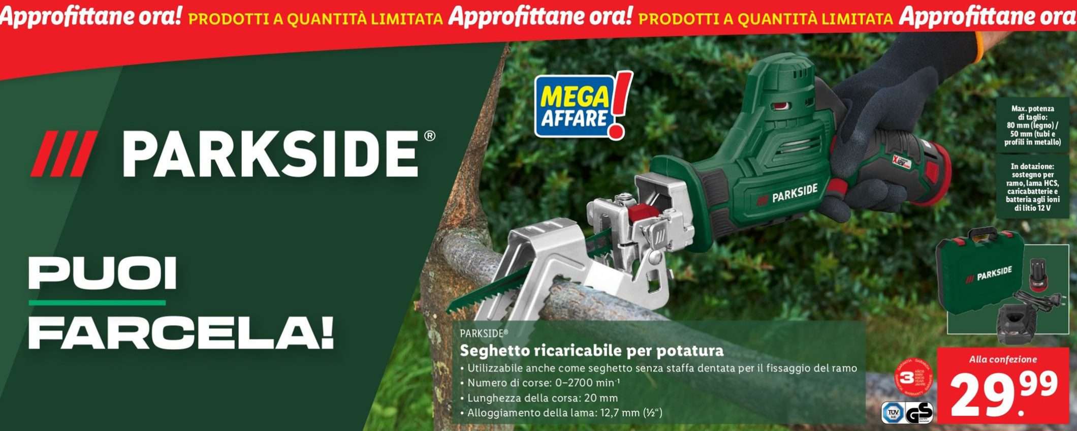 Volantino Lidl Parkside, ora tocca al giardino: le migliori offerte di fine aprile Volantino Lidl Parkside, ora tocca al giardino: le migliori offerte di fine aprile