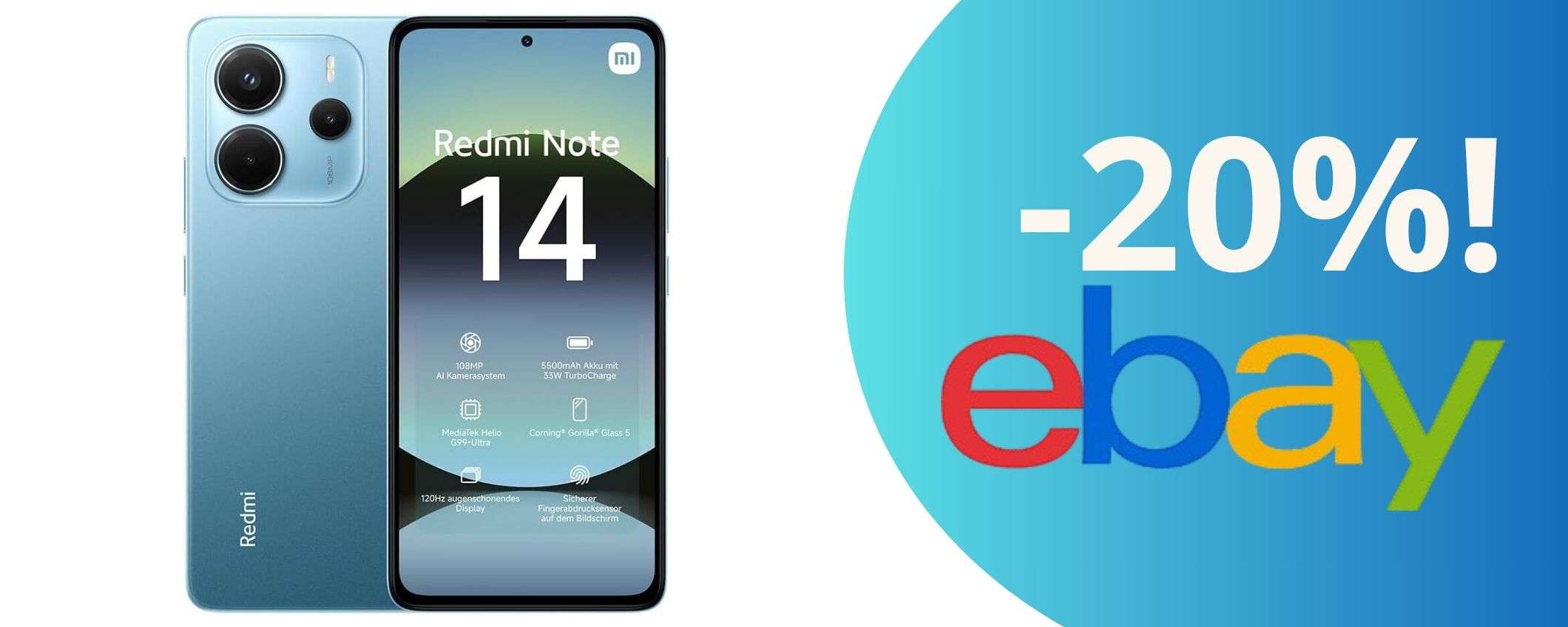 Offerta lampo: Xiaomi Redmi Note 14, il top di gamma a un prezzo imbattibile! Offerta lampo: Xiaomi Redmi Note 14, il top di gamma a un prezzo imbattibile!