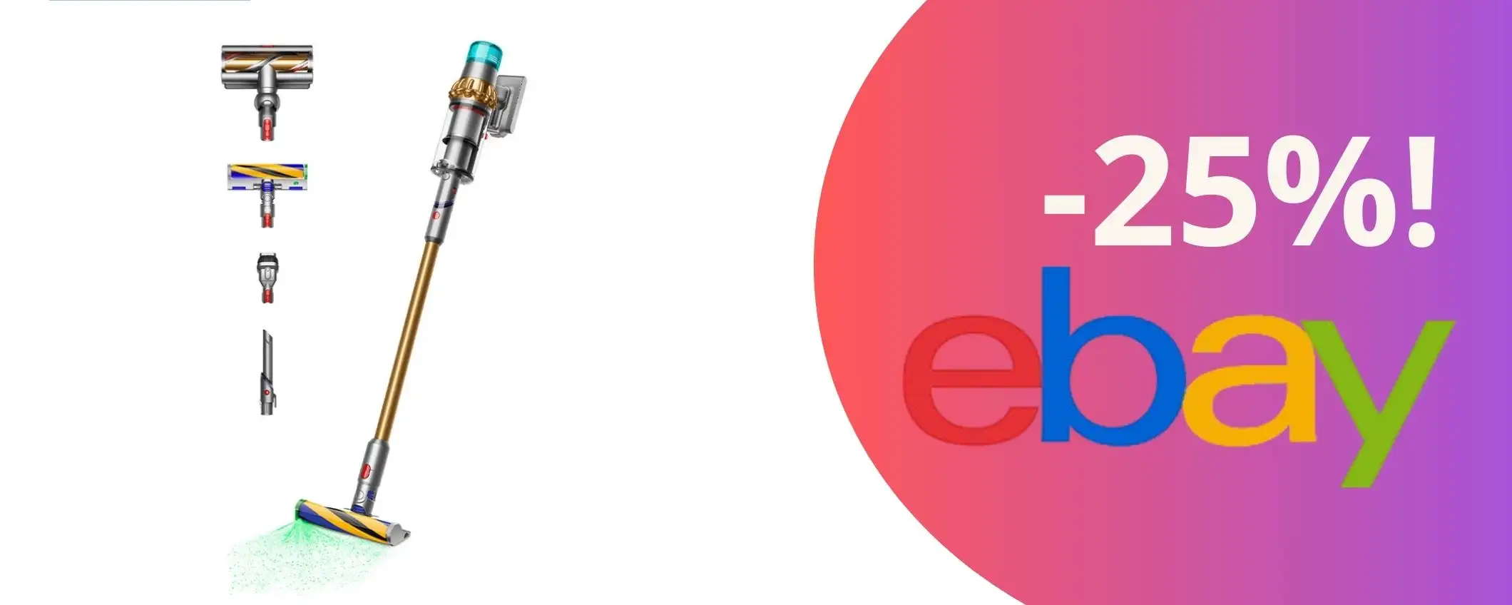 Offerta imperdibile: Dyson V15 Detect Oro, l’aspirapolvere che rivoluziona la pulizia, è tuo a prezzo shock! Offerta imperdibile: Dyson V15 Detect Oro, l’aspirapolvere che rivoluziona la pulizia, è tuo a prezzo shock!