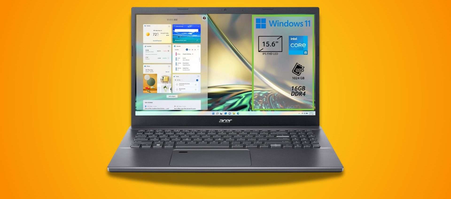 Acer Aspire 5 in super sconto: Intel Core i5, 16GB di RAM e SSD da 1TB a 549€