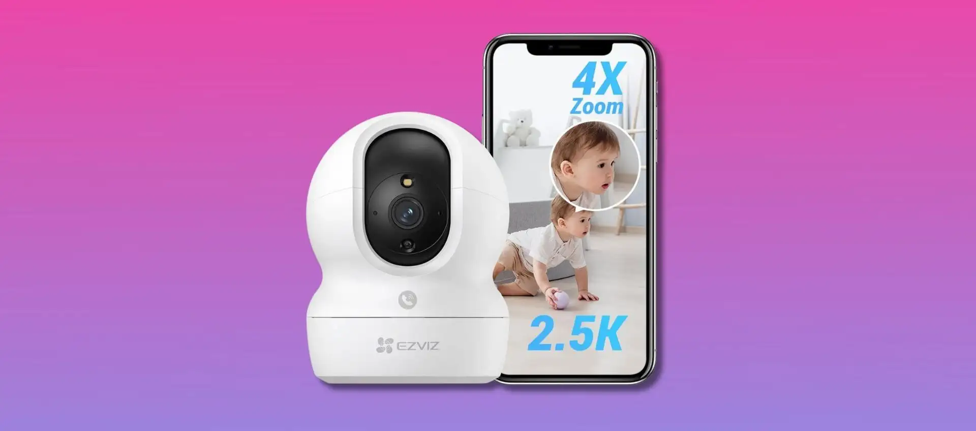 EZVIZ CP1 a 34,19€: telecamera motorizzata 2K per interni con visione notturna e controllo da app EZVIZ CP1 a 34,19€: telecamera motorizzata 2K per interni con visione notturna e controllo da app