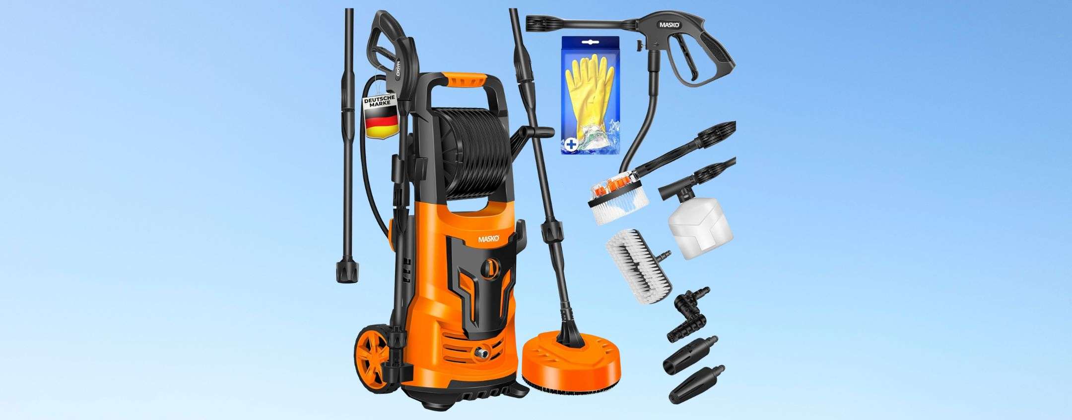 Idropulitrice ad alta pressione con ACCESSORI INCLUSI: sconto a lampo su Amazon da non perdere