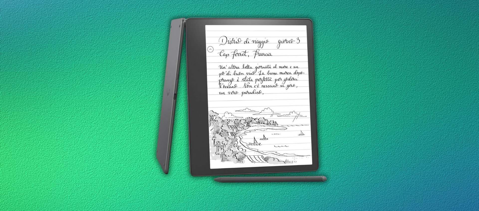 Kindle Scribe 16GB a 269,99€: sconto del 27% sul taccuino digitale con schermo da 10,2’’ e penna Kindle Scribe 16GB a 269,99€: sconto del 27% sul taccuino digitale con schermo da 10,2’’ e penna