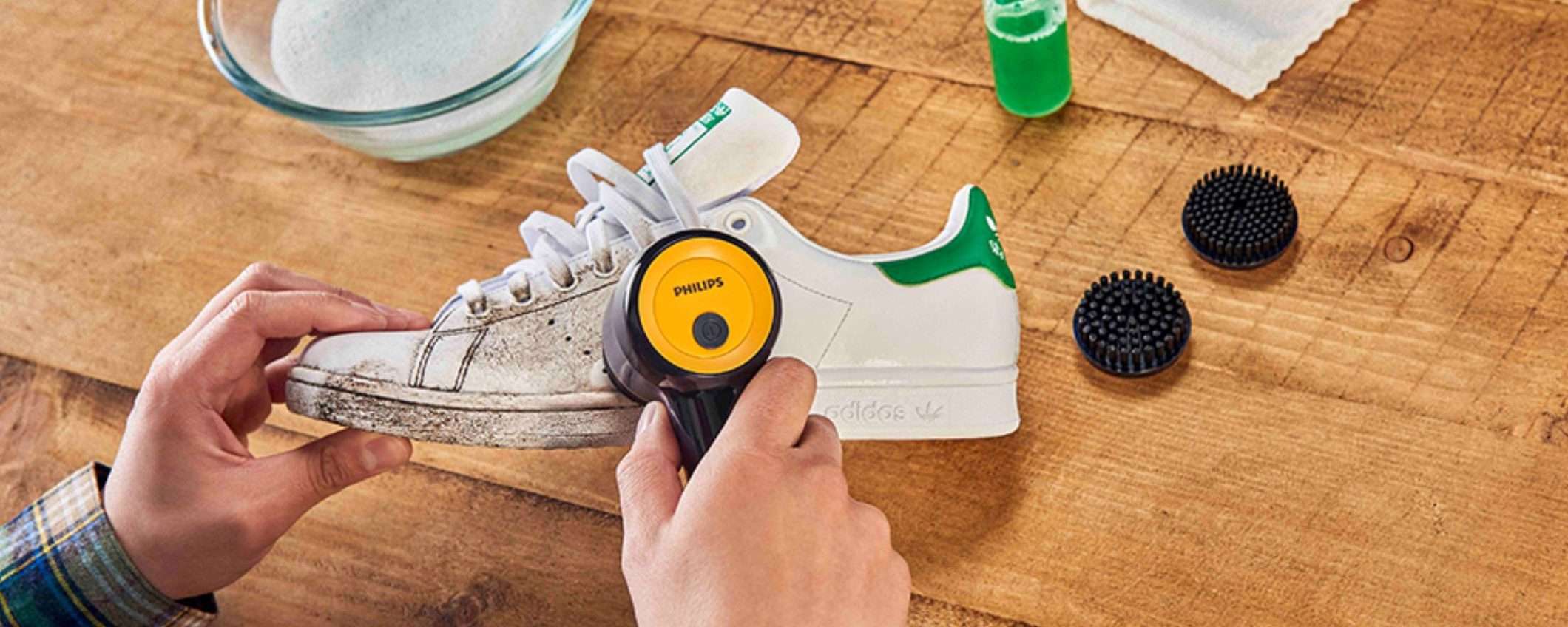 Scarpe pulite SENZA FATICA con la spazzola Philips a prezzo stracciato su Amazon (-49%) Scarpe pulite SENZA FATICA con la spazzola Philips a prezzo stracciato su Amazon (-49%)