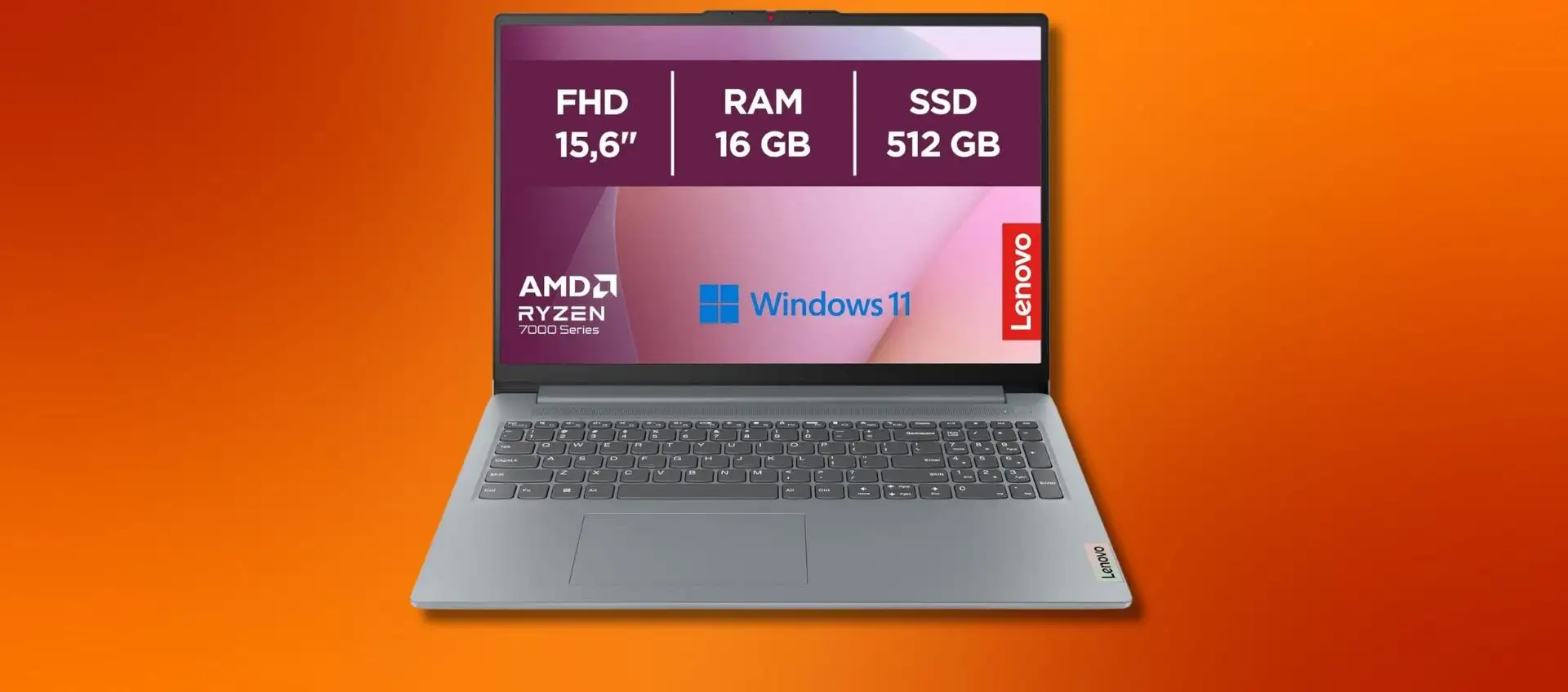 Lenovo IdeaPad Slim 3 a 449€: notebook 15,6” con Ryzen 5, 16GB RAM e SSD da 512GB Lenovo IdeaPad Slim 3 a 449€: notebook 15,6” con Ryzen 5, 16GB RAM e SSD da 512GB