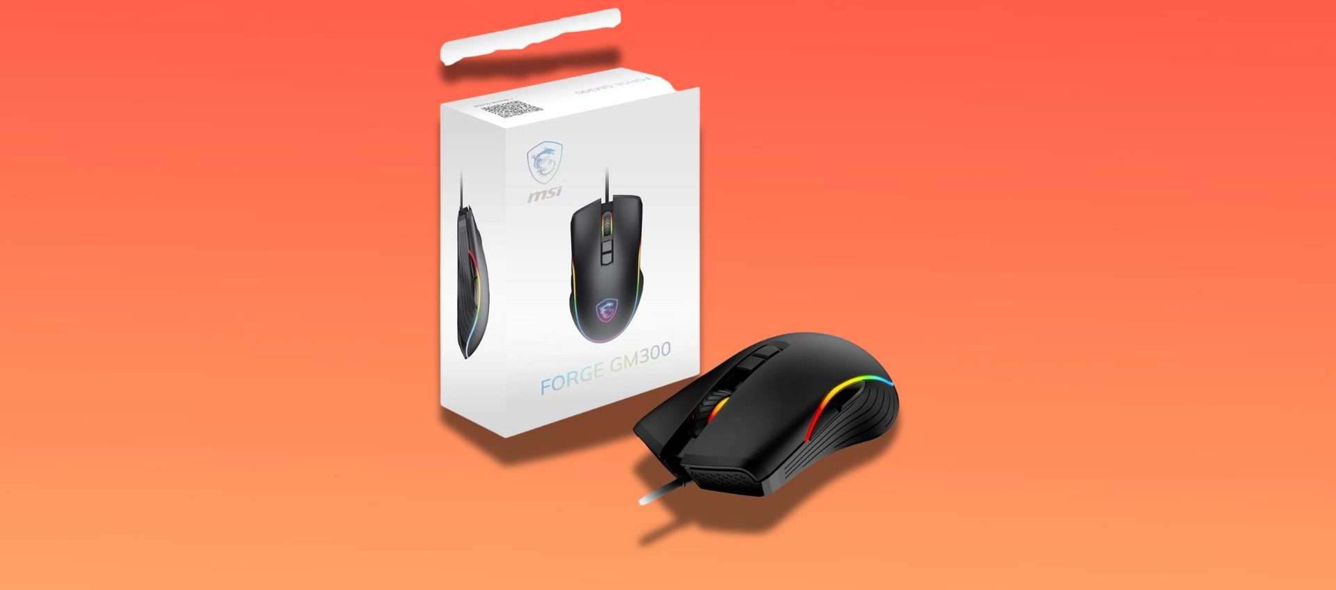 MSI FORGE GM300, Amazon fa follie: questo super mouse oggi lo paghi 10€