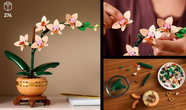 Mini orchidea LEGO