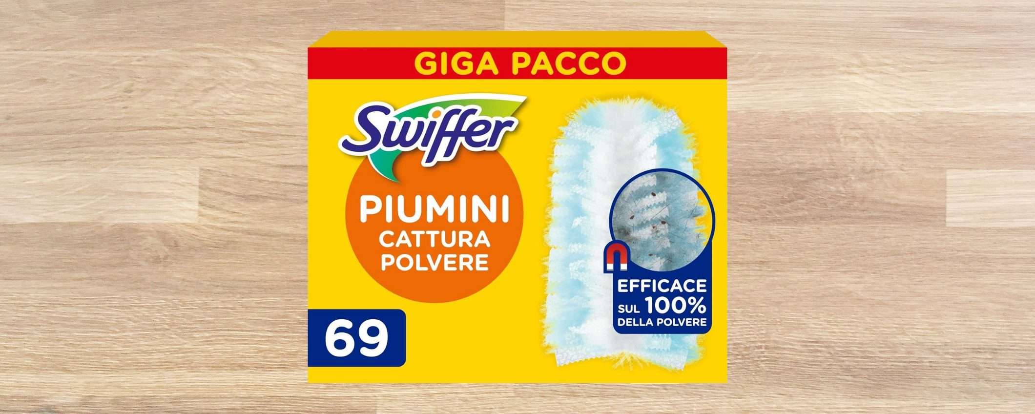 Piumini cattura polvere Swiffer: il GIGA PACCO da 69 pezzi a PREZZO SCORTA Piumini cattura polvere Swiffer: il GIGA PACCO da 69 pezzi a PREZZO SCORTA