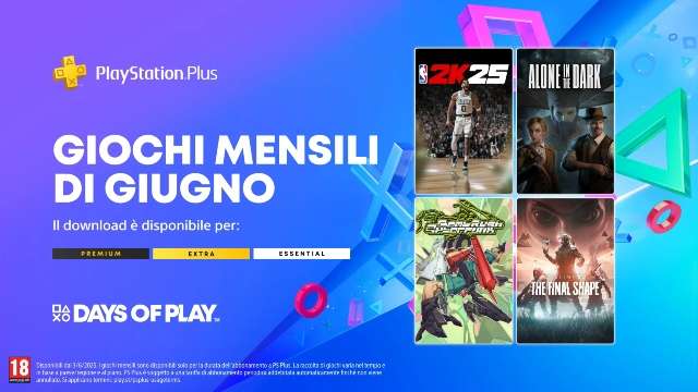 PlayStation Plus giugno