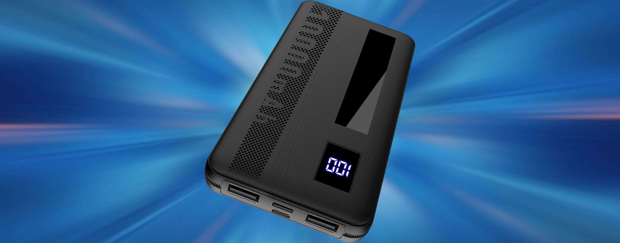 Power Bank 10000mAh con ricarica rapida a 13,99 euro col FUORITUTTO Amazon (-89%)