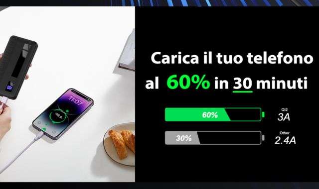 Ricarica rapida power bank