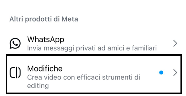 Edits: l’app Meta per la modifica dei video
