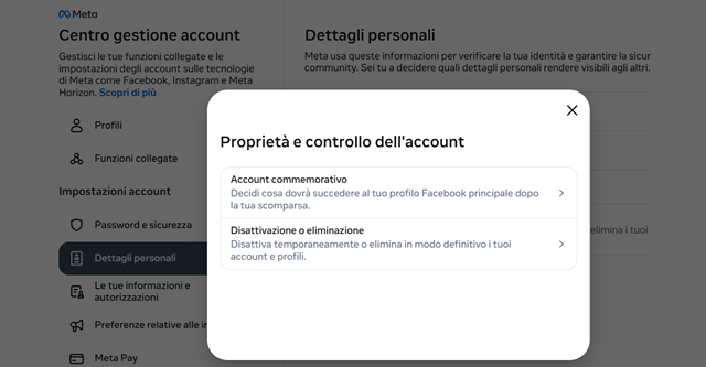 Eliminare il profilo su Facebook: passaggi e conseguenze