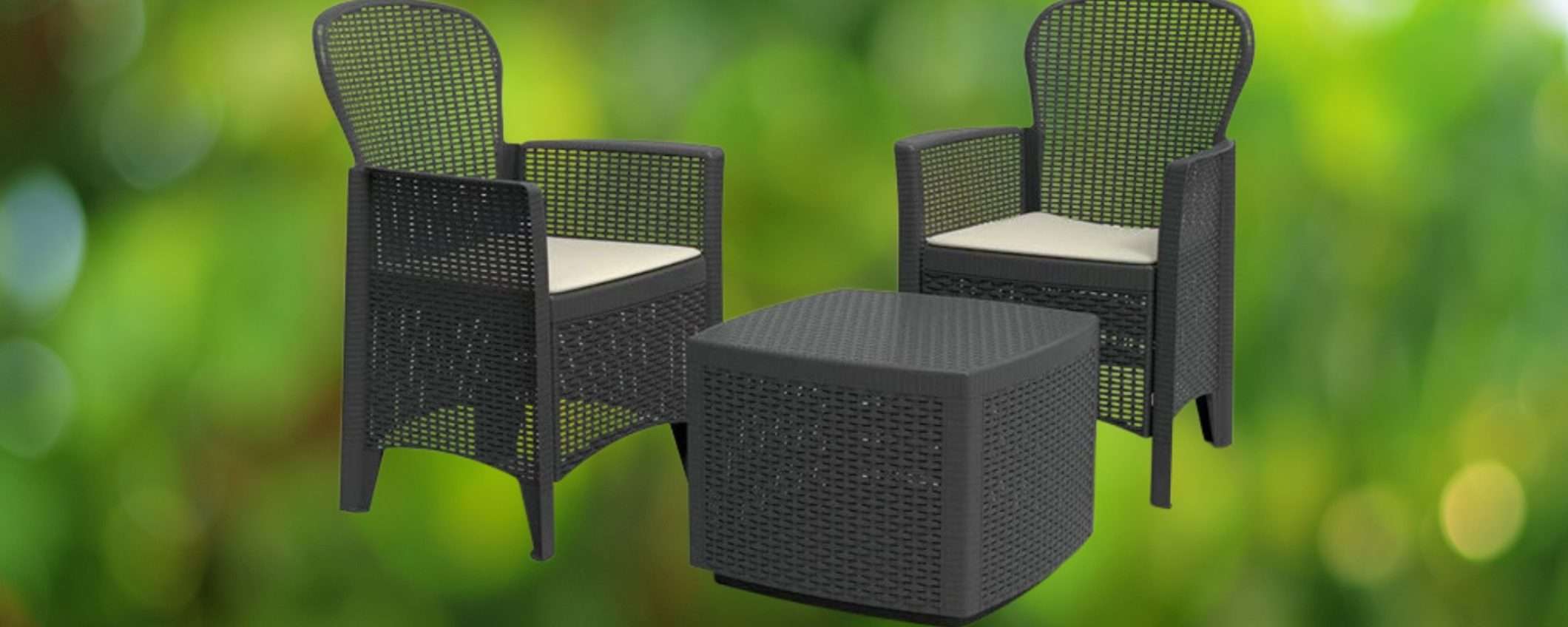 Solo 72€ per questo SPLENDIDO set da giardino: 2 poltrone e un tavolino Solo 72€ per questo SPLENDIDO set da giardino: 2 poltrone e un tavolino