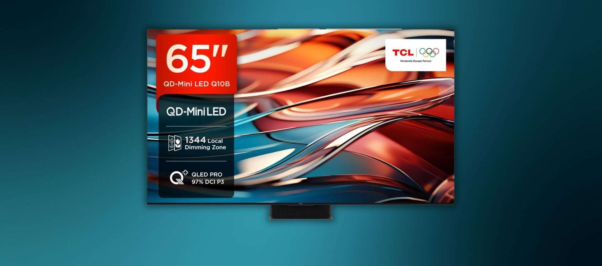 TCL 65Q10B Mini LED 65'' a 999,90€: sconto del 38% su una TV top di gamma 4K TCL 65Q10B Mini LED 65'' a 999,90€: sconto del 38% su una TV top di gamma 4K