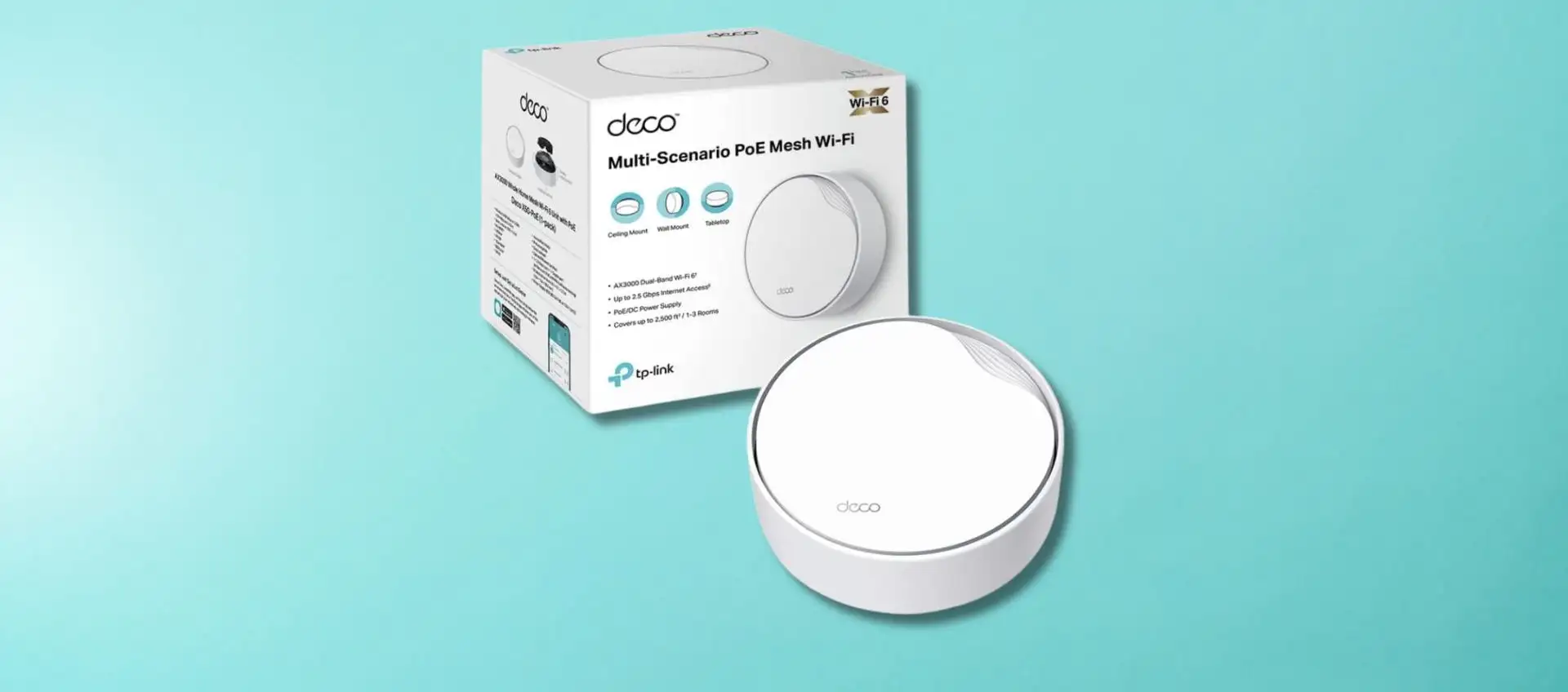 TP-Link Deco X50-PoE a 79,99€: sconto del 20% sul router mesh Wi-Fi 6 AX3000 con porta 2,5 Gbps e PoE TP-Link Deco X50-PoE a 79,99€: sconto del 20% sul router mesh Wi-Fi 6 AX3000 con porta 2,5 Gbps e PoE
