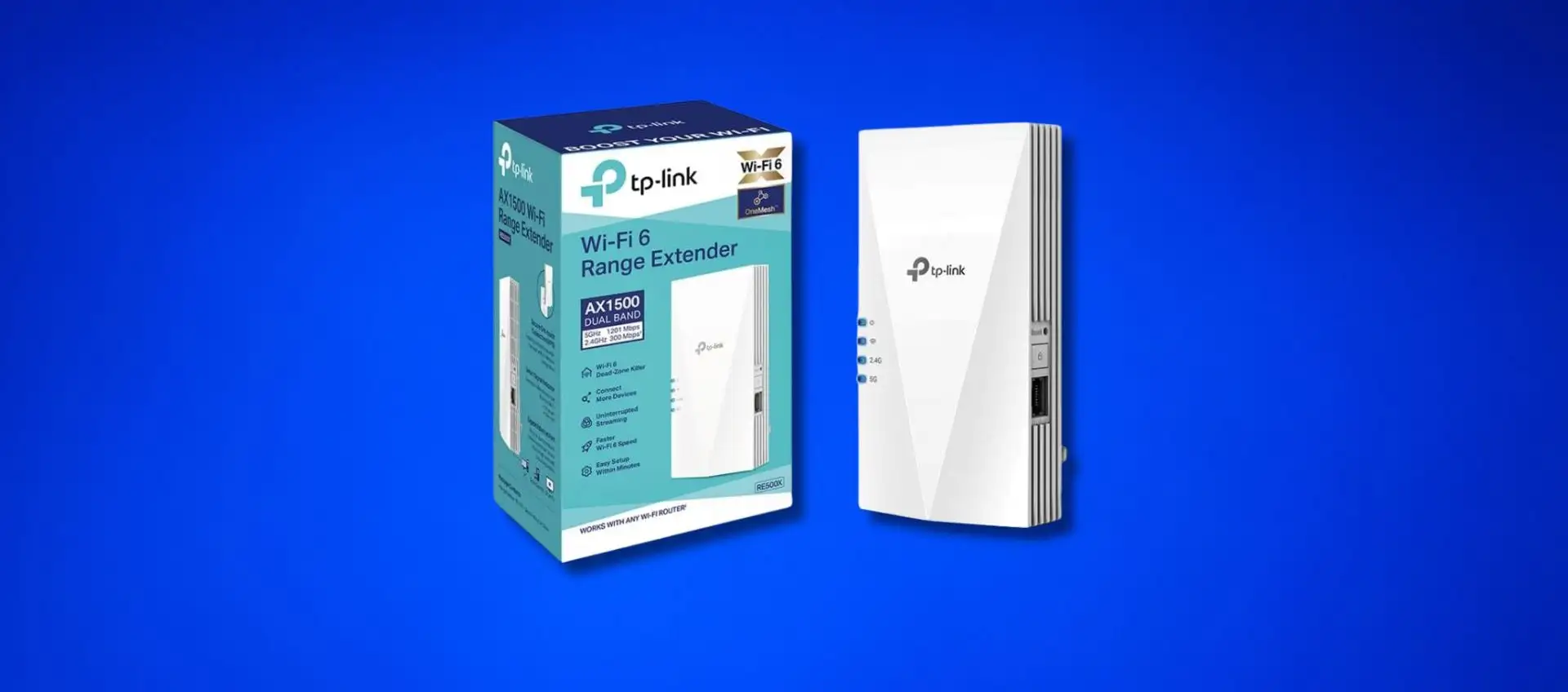 TP-Link RE500X a 39,99€: sconto del 50% sull'amplificatore Wi-Fi 6 AX1500 con porta Gigabit TP-Link RE500X a 39,99€: sconto del 50% sull'amplificatore Wi-Fi 6 AX1500 con porta Gigabit