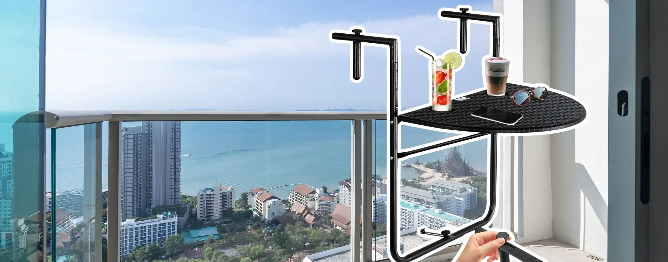 Tavolino pieghevole da balcone: l’offerta LAMPO su Amazon da non perdere