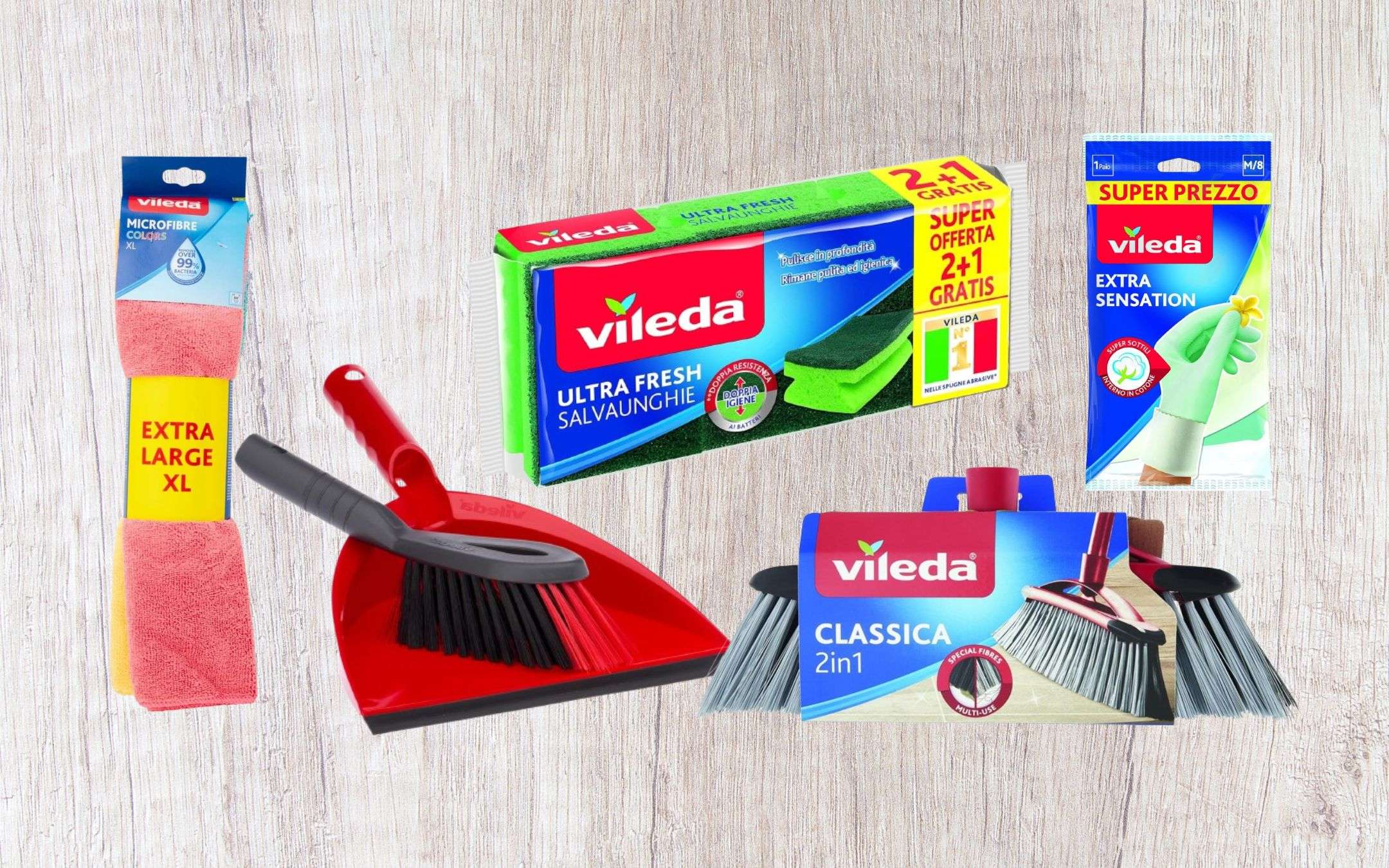 Vileda FUORITUTTO su Amazon: occasioni speciali da 1,29€ a 4,99€