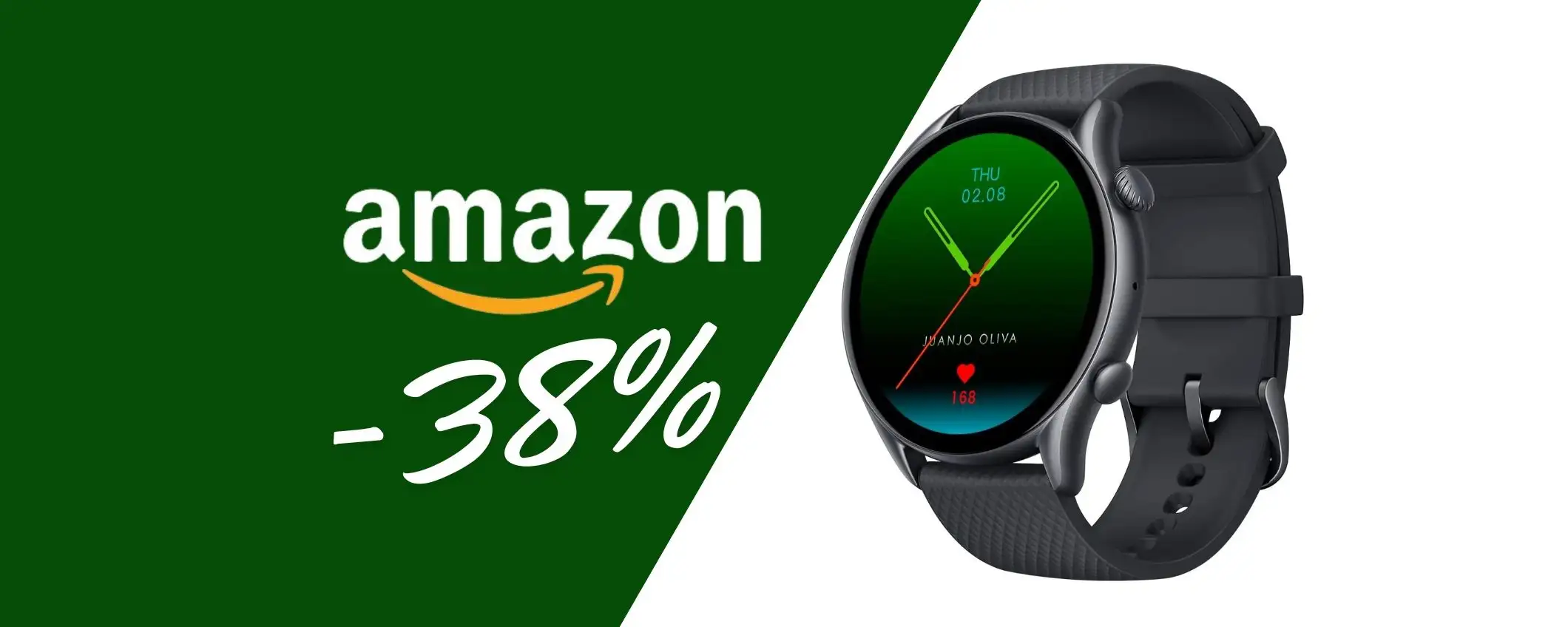Amazfit GTR 3 Pro con 150 modalità sportive e batteria da 12gg tuo al 38% Amazfit GTR 3 Pro con 150 modalità sportive e batteria da 12gg tuo al 38%