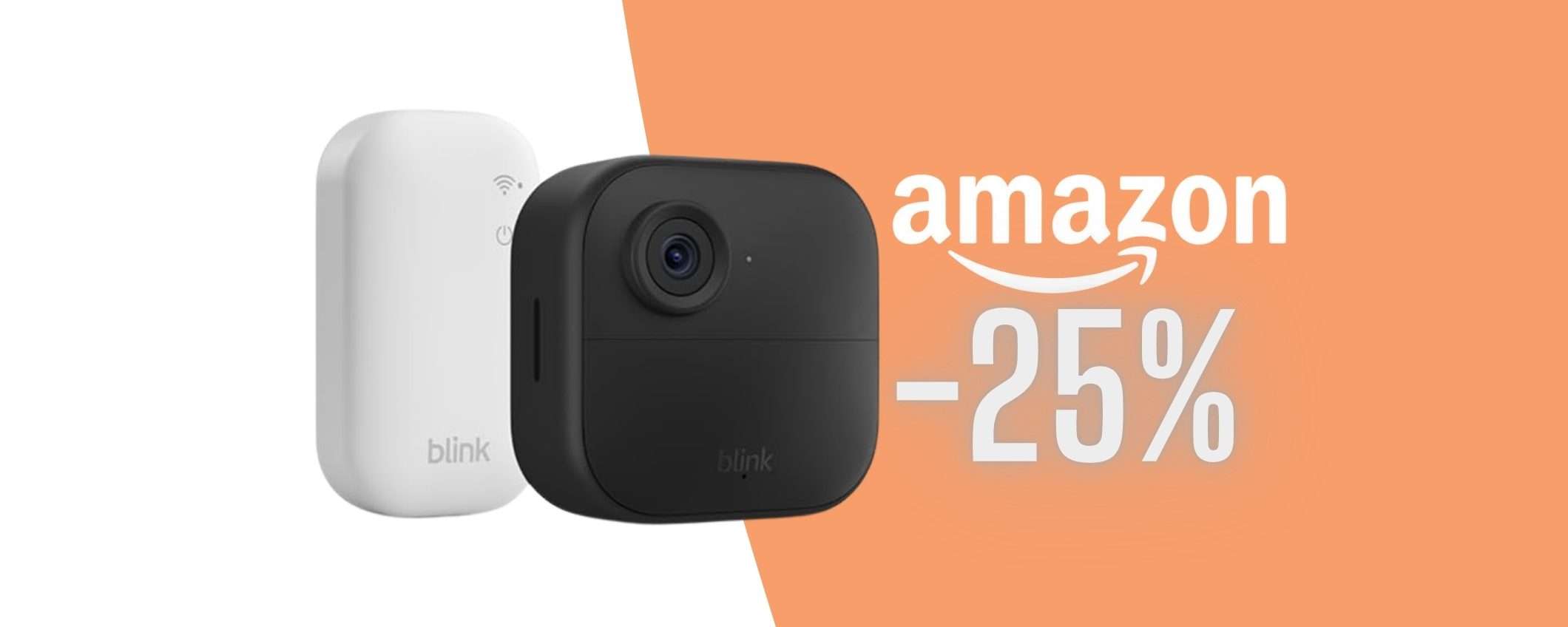 Blink Outdoor 4: videocamera di sorveglianza mini con autonomia di 2 anni Blink Outdoor 4: videocamera di sorveglianza mini con autonomia di 2 anni