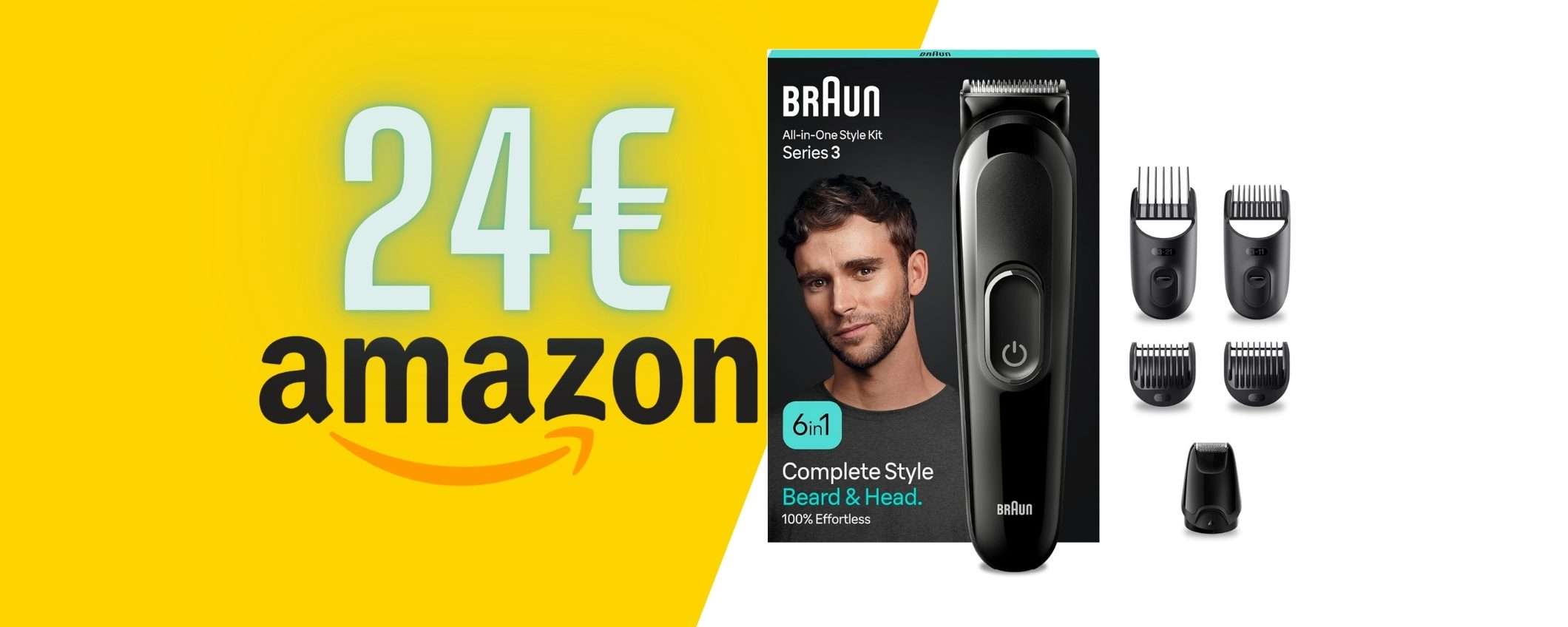 Braun: rasoio elettrico per barba e capelli a soli 24€ su Amazon Braun: rasoio elettrico per barba e capelli a soli 24€ su Amazon