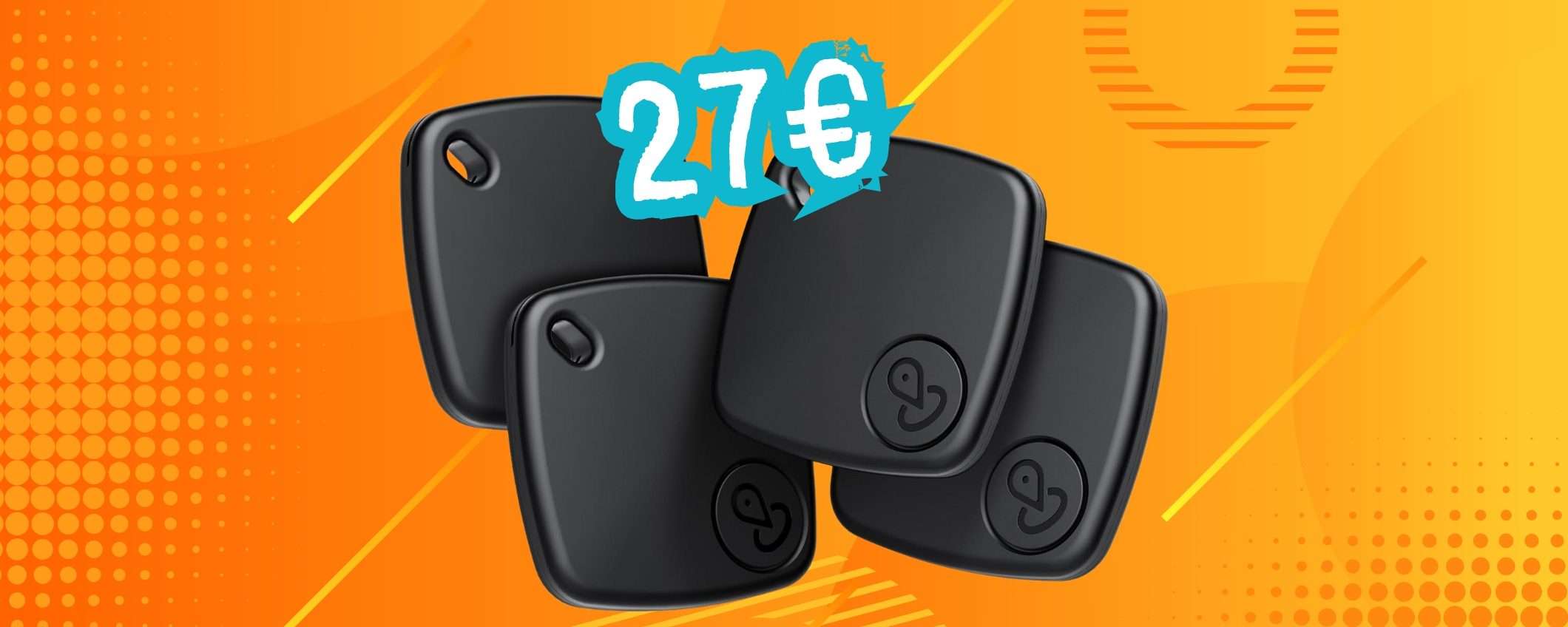 Chiavi e portafoglio perso? Mai più con questi 4 Air Tracker Tag a soli 27€ Chiavi e portafoglio perso? Mai più con questi 4 Air Tracker Tag a soli 27€