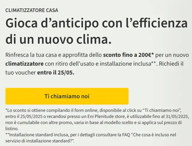 climatizzatore casa eni plenitude