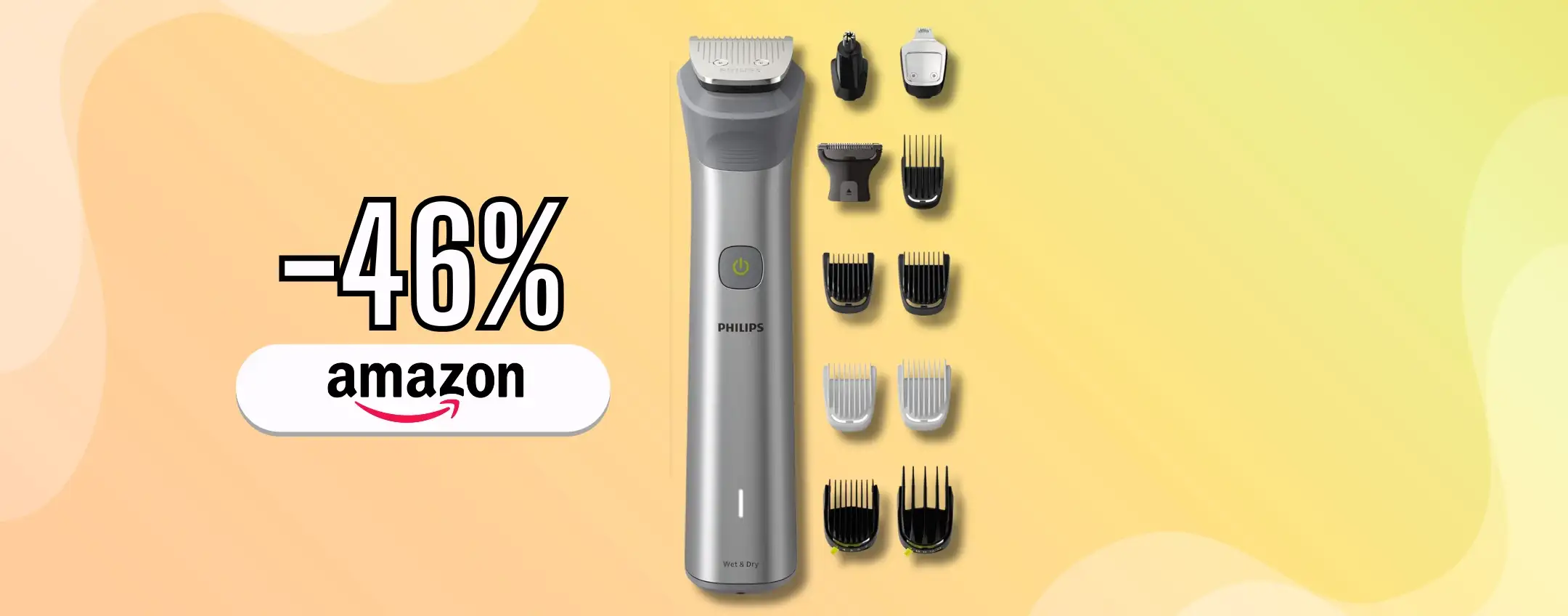 Smezzato il prezzo di Philips Series 5000: barba, capelli e corpo perfetti