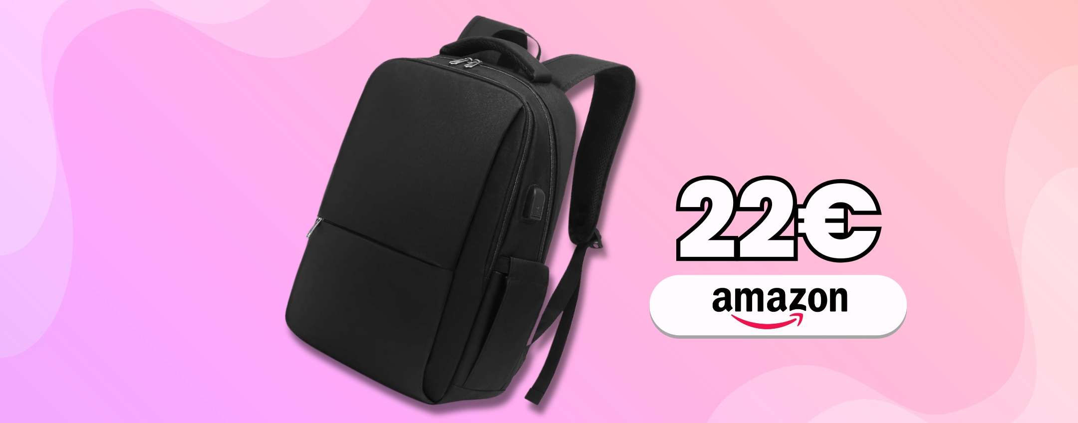 Zaino porta laptop super compatto e perfetto: appena 22€ con lo sconto