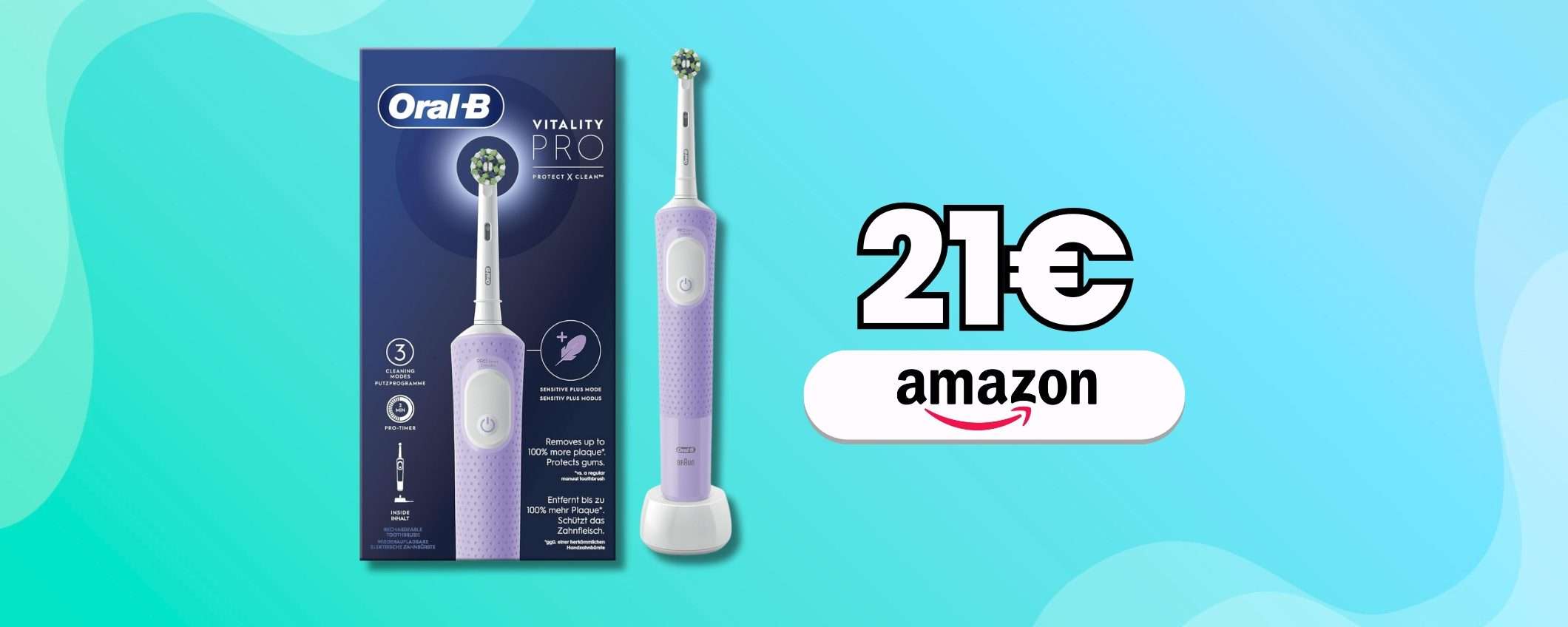 Oral-B Vitality Pro e con 21€ hai finalmente lo spazzolino elettrico Oral-B Vitality Pro e con 21€ hai finalmente lo spazzolino elettrico