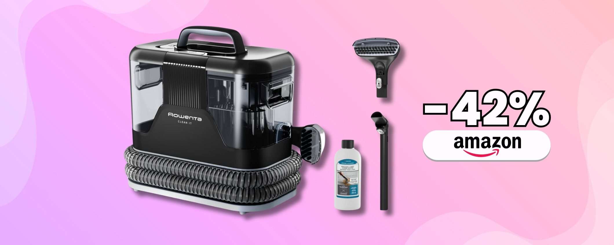 Tappeti e divani pulitissimi con il Rowenta Clean It, su Amazon in sconto Tappeti e divani pulitissimi con il Rowenta Clean It, su Amazon in sconto