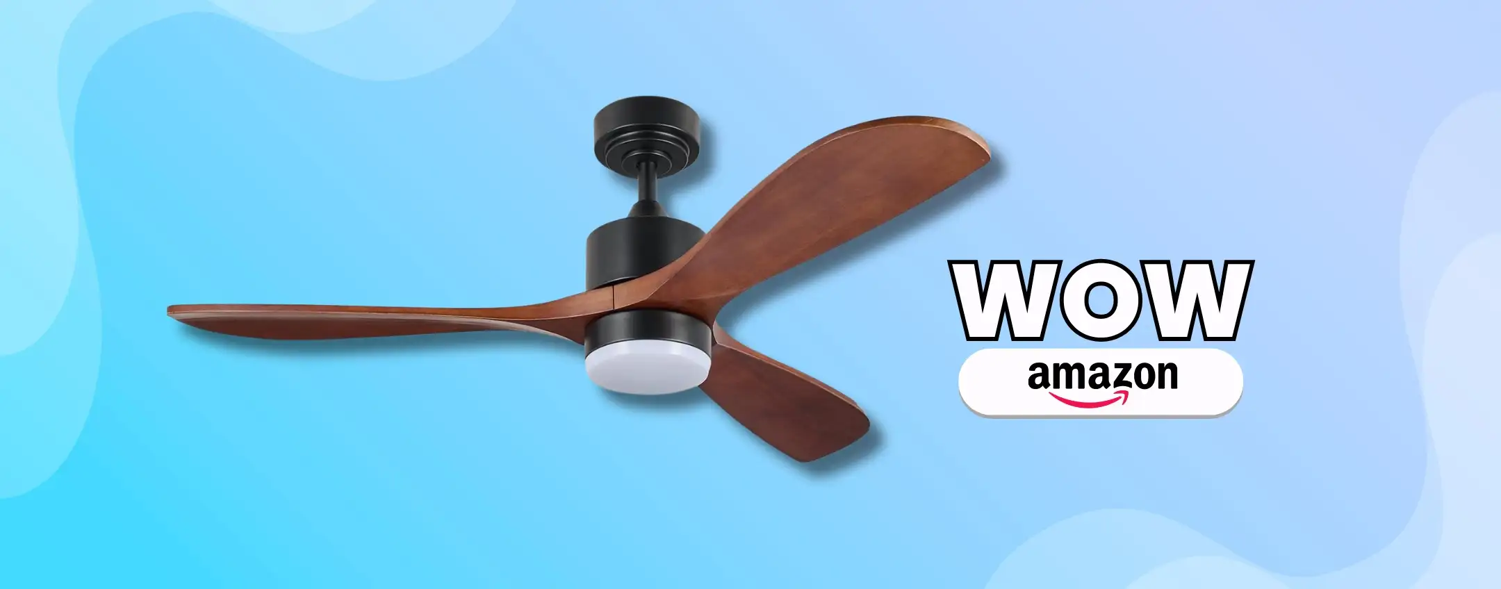 Addio caldo con il ventilatore da soffitto silenzioso, telecomando incluso